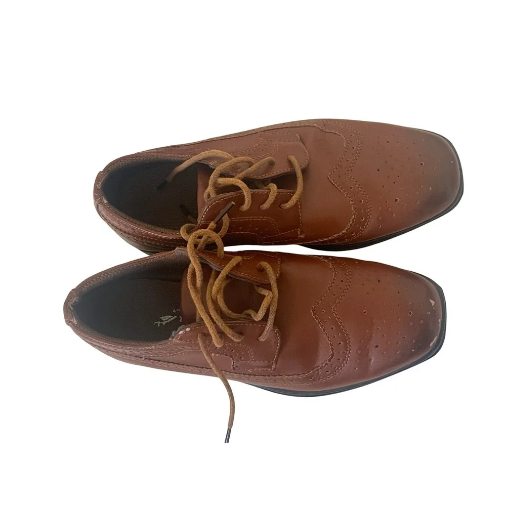 Deer Stags Ace Boys' Wingtip Oxford Shoes Good Used Condition/No Box‎